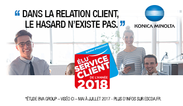 Konica Minolta, élu service client de l’année 2018